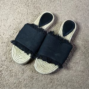 Womens Crochet Slip Sandals